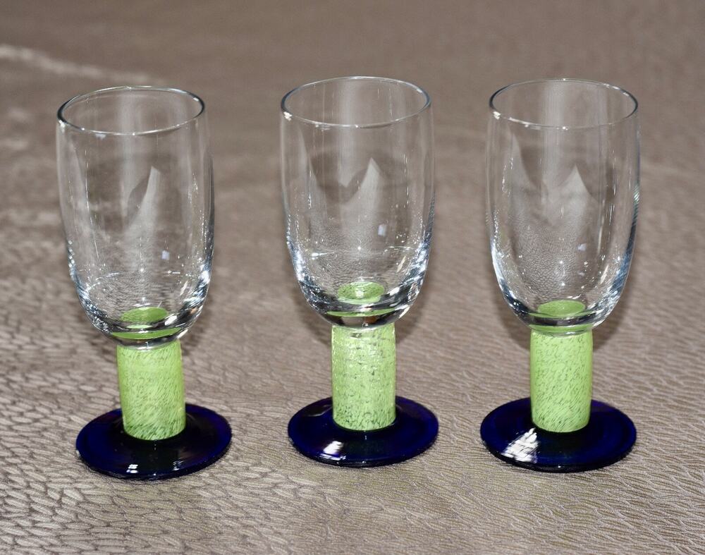 Wuttembergische Metallwarenfabriek WMF Art Glass MCM Tulip Beer Glass Set